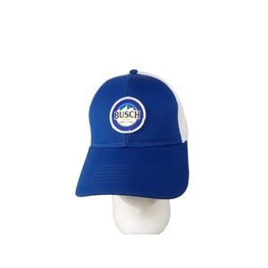 Busch Beer Brewed In USA Mens Blue White Cap America Adjustable Baseball Cap